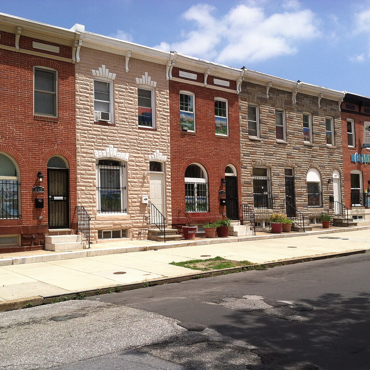 Row homes in Middle East, June 2014.