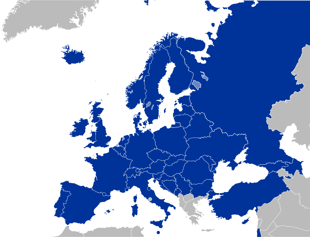 5 европейских областей. Совет Европы страны участницы. Совет Европы карта. Государства совета Европы.