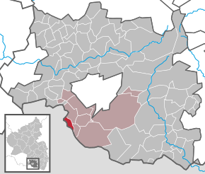 Poziția ortsgemeinde Schweix pe harta districtului Südwestpfalz