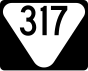 State Route 317 маркер