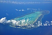 Aerial view of Aldabra