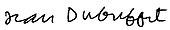 signature de Jean Dubuffet