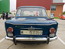 Simca 1000 Barreiros vue arrière