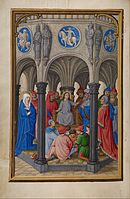 Simon Bening, The Dispute in the Temple, c. 1525–1530