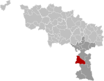 Sivry-Rance Hainaut Belgium Map.svg