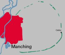 Sketch of the location of the Manching oppidum. Skizze oppidum manching.png