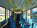 The interior of Southern Vectis 3363 Western Yar (HW54 DCU), a Dennis Dart SLF/Plaxton Pointer 2, at Havenstreet railway station, Isle of Wight for the Bustival 2012 event, held by Southern Vectis.