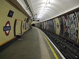 Southgate station northbound look south