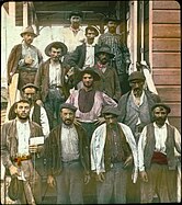১৯০০-এর দশকের শুরুর দিকে পানামা খালে কাজ করছেন স্প্যানিশ শ্রমিকরা