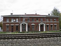 Lāčplēsis railway station building