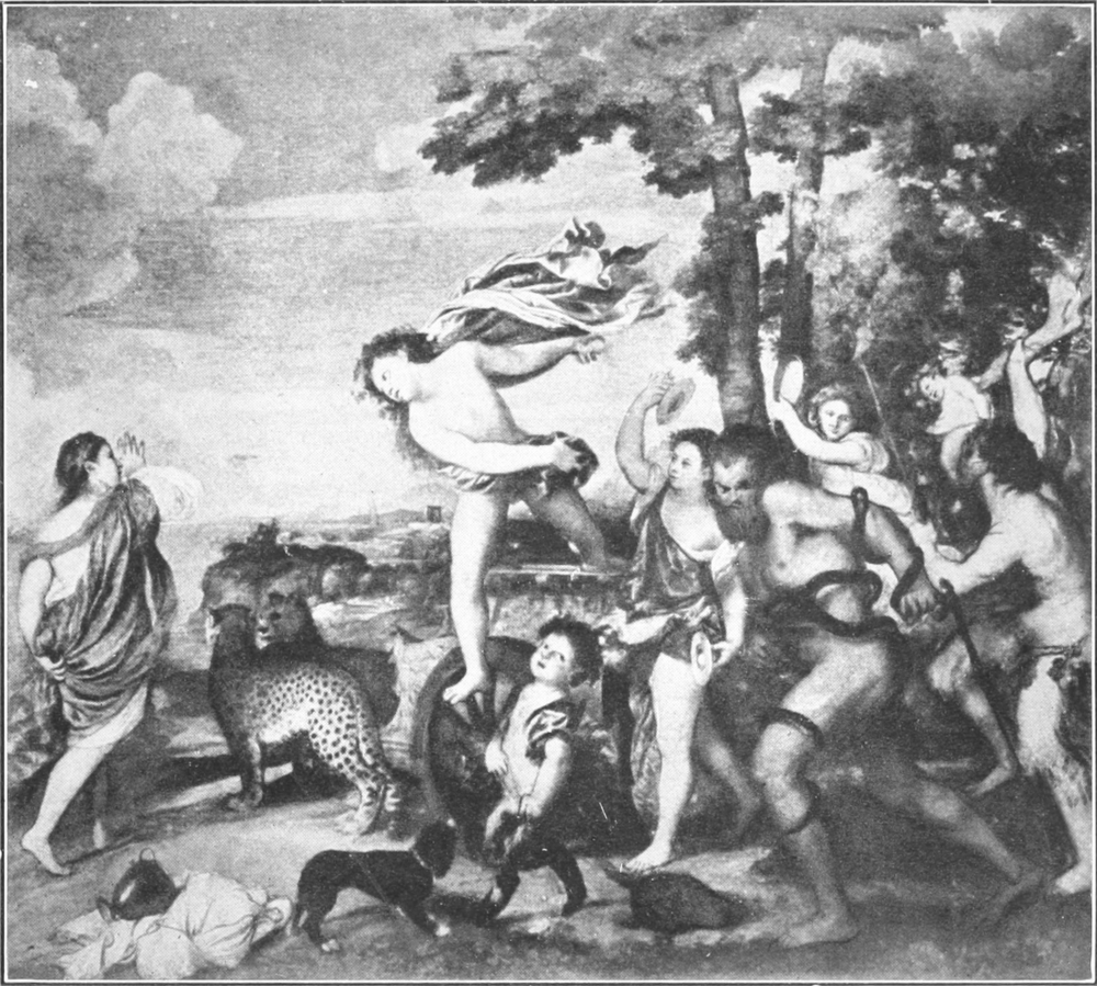 Painting of Bacchus and Ariadne