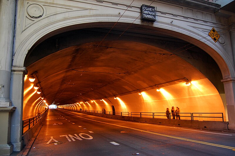 San Francisco Tunnels Map Stockton Street Tunnel - Wikipedia