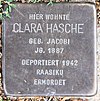 Stolperstein Charlottenstr 28 (Lichtr) Clara Hasche.jpg