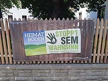 Banner der Initiative Heimatboden München