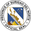 Version with the historical undivided province of Surigao (original PHC design)