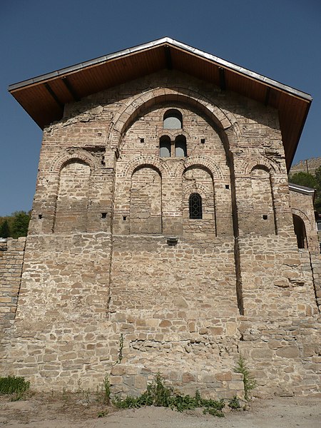 SS. Forty Martyrs Church - the Western façade viewed from the bank of Yantra river