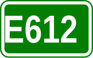 <span class="mw-page-title-main">European route E612</span> Road in trans-European E-road network