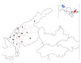 Distretto di Parkent – Mappa