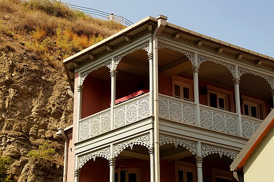 Tbilisi Bath Quater Christan Balcony