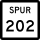 Carretera estatal Spur 202 marcador
