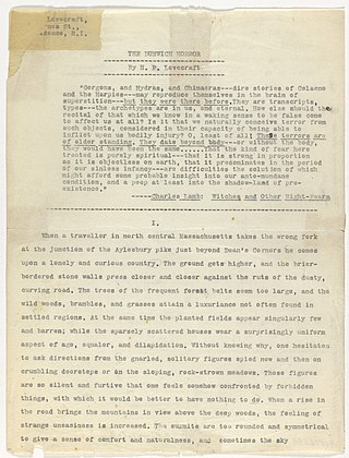 <span class="mw-page-title-main">The Dunwich Horror</span> 1928 short story by H. P. Lovecraft