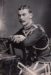 The 11th Earl of Airlie, who was killed while commanding the regiment at the Battle of Diamond Hill in the Second Boer War The Earl of Airlie in 1883.jpg