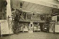 The Alamo Theater in New Orleans decorated for the release of The Jew's Christmas in December 1913