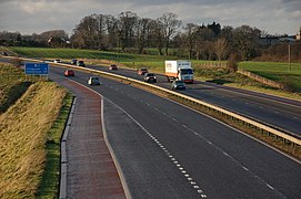 The M1 near Craigavon, Northern Ireland