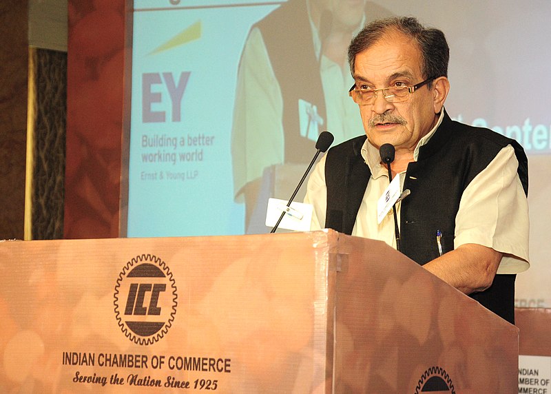 File:The Union Minister for Steel, Shri Chaudhary Birender Singh addressing at the 5th India Minerals and Metals Forum, organised by the Indian Chamber of Commerce (ICC), in New Delhi on September 21, 2016.jpg