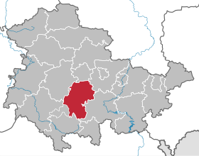 Umístění Arrondissement of Ilm