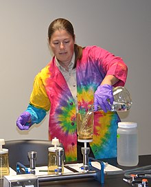 A tie-dyed lab coat Tie-dyed lab coat.jpg