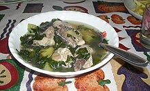 A bowl of tinola, a chicken soup from the Philippines Tinolalunch.jpg