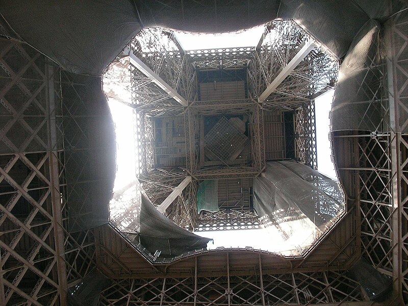 File:Tour Eiffel - Vue de dessous (Paris).jpg