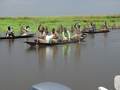 Transport Fluvial Sud Benin. Photographe : Farid AMADOU BAHLEMAN