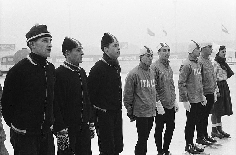 File:Tweedaagse schaatslandenwedstrijd te Deventer tussen Italie en Nederland, vln, Bestanddeelnr 914-6428.jpg