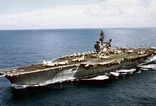 Constellation underway off Vietnam, 1971–1972.