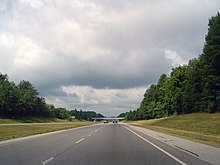 La US-30 West en las inmediaciones de Ontario, Ohio.