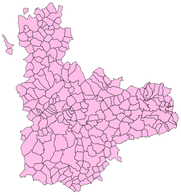 Lijst van gemeenten in provincie Valladolid