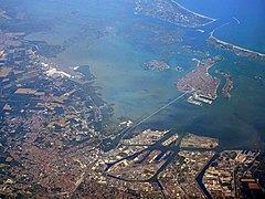 Venedig mit umliegenden Inseln und der Festlandsküste