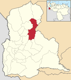 Vị trí ở bang Táchira