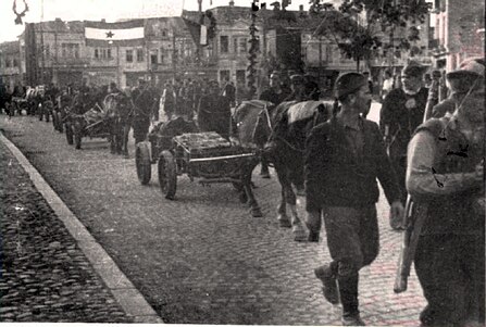 La rue Vožda Karađorđa après Seconde Guerre mondiale, 1944.