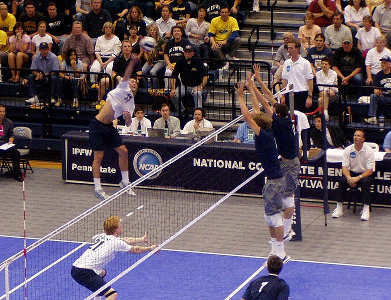 File:Volleyball kill shot two blockers.jpg