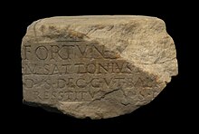 Inscription latine fragmentaire.