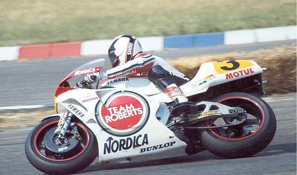 Rainey on the Yamaha YZR500