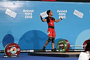 Deutsch: Gewichtheben bei den Olympischen Jugendspielen 2018; Tag 2, 10. Oktober 2018; Jungen 62 kg English: Weightlifting at the 2018 Summer Youth Olympics at 8 October 2018 – Boys' 62 kg