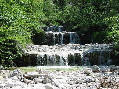 The Weissbach in the Latten Mountains Weissbach geroellsperren.jpg