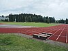 Lamminrannan yleisurheilukenttä Forssassa, kuvattu heinäkuussa 2023.