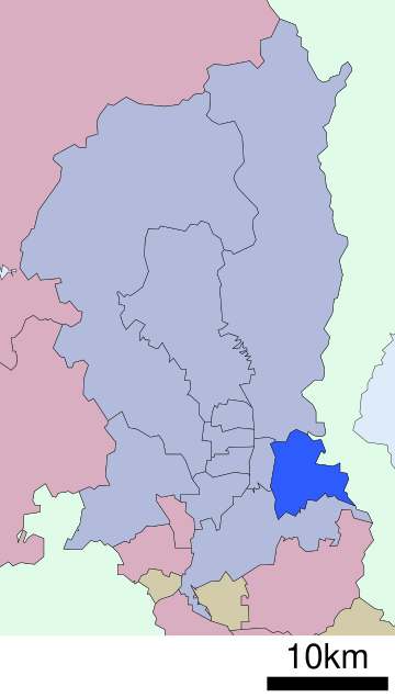 File:Yamashina-ku in Kyoto City.svg