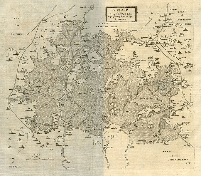 File:"A Map of the Great Levell, representing it as it lay drowned." (1662).jpg