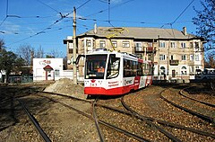 Трамвай 71-623 в Енакиево (ДНР)